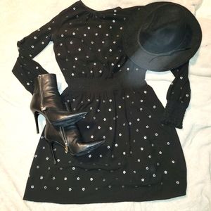 Michael Kors Dress with silver flower studs Sz S